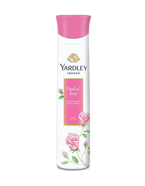 Load image into Gallery viewer, Yardley London English Rose Refreshing Deo Body Spray for Women, 150ml

