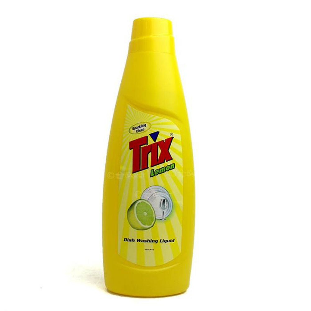 Trix Dishwashing Liquid Lemon Sparkling Clean Bottle 500ml
