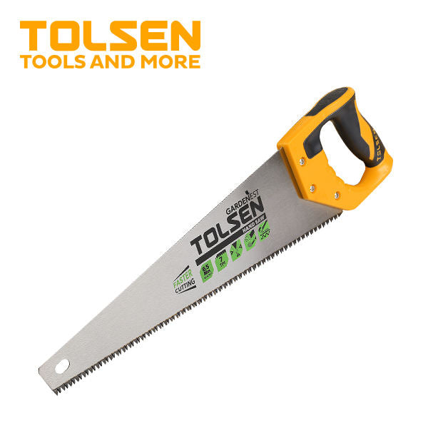 TOLSEN Hand Saw (450mm, 18″) 7 TPI TPR Handle 31071