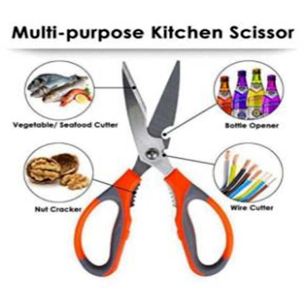 Stainless Steel Kitchen Scissors / Fish Cutting Scissors