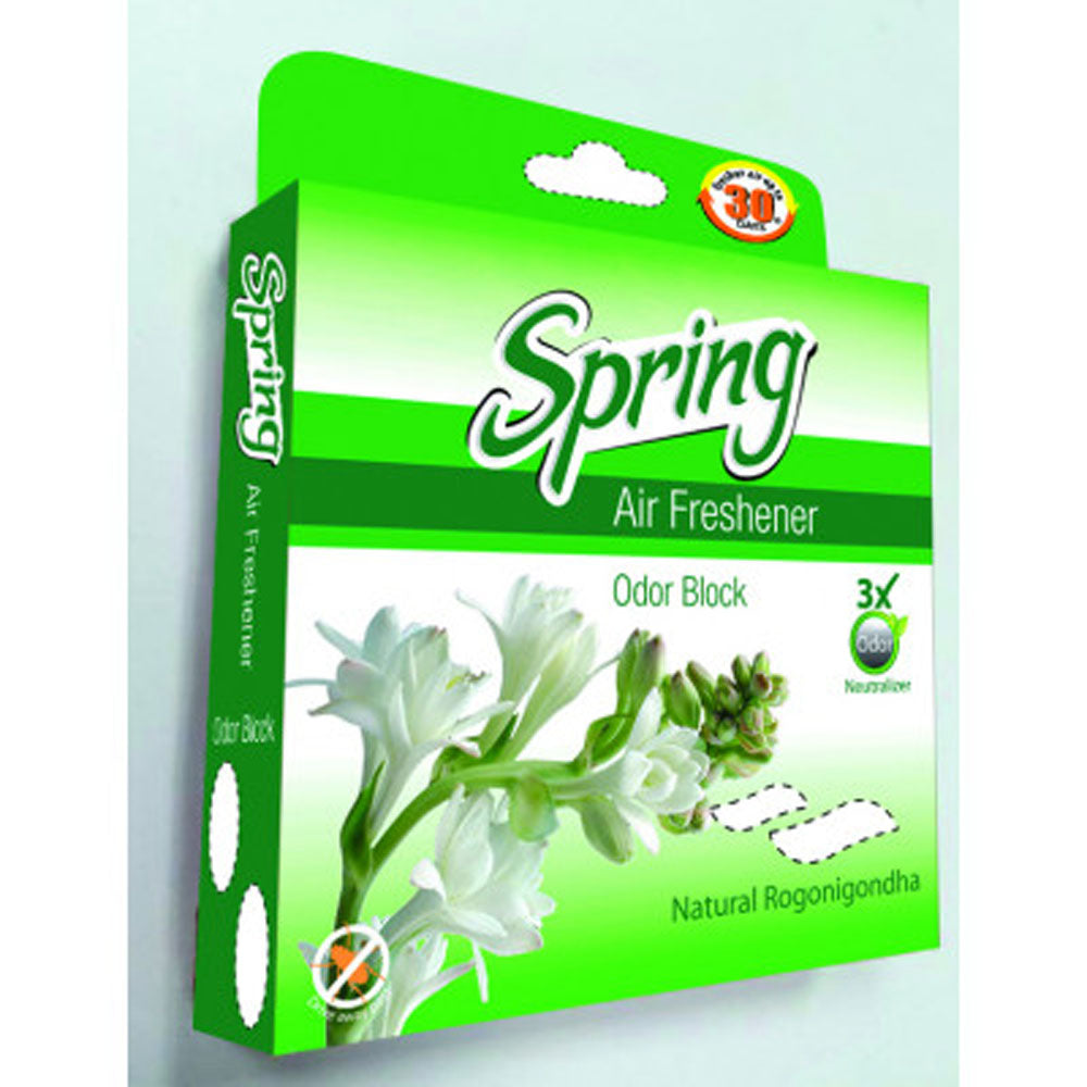 Spring Air Freshener Odor Block (Rajanigandha) - 50ML