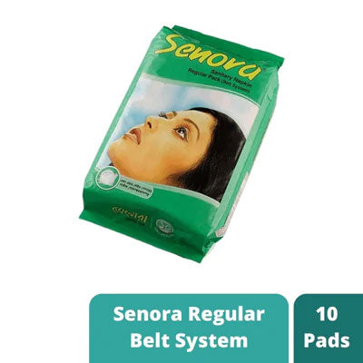 Load image into Gallery viewer, Regular Pack Belt System Sanitary Napkins - 10pad
