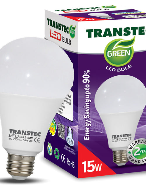 Load image into Gallery viewer, Transtec Green WW LED Bulb (Screw) 15 Watt
