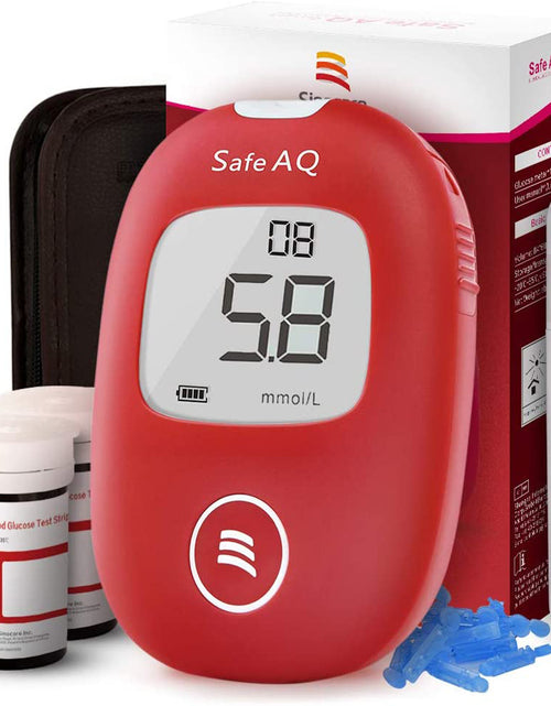 Load image into Gallery viewer, Sinocare Safe AQ Smart Glucometer Blood Glucose Test Meter Diabetes Test Machine Blood Glucose Monitoring System
