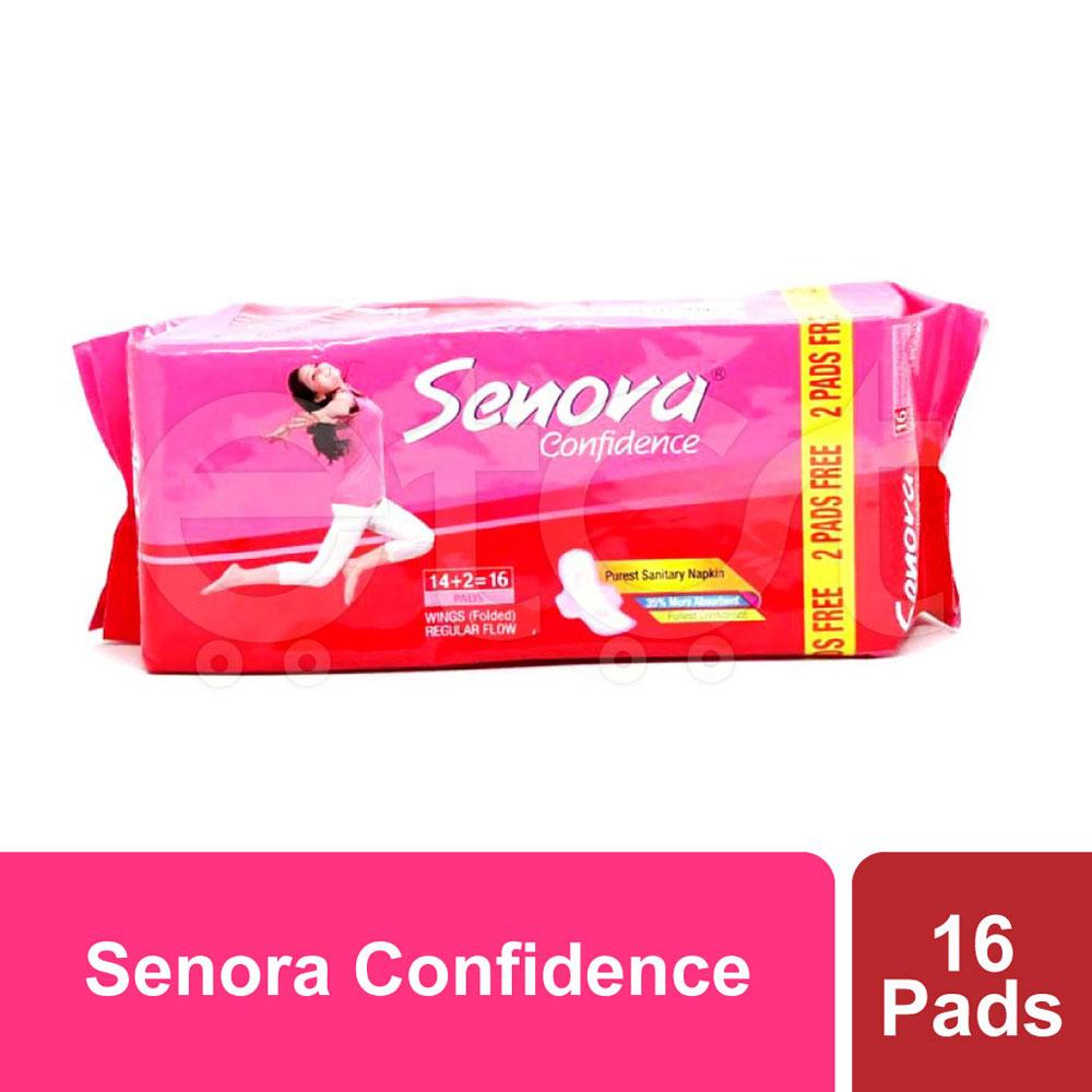 Senora Confidence Panty System Sanitary Napkins -  16Pcs